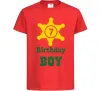 Детская футболка Birthday Boy Красный Детская футболка Birthday Boy Красный фото