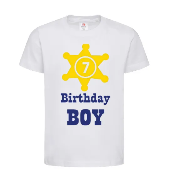 Детская футболка Birthday Boy Белый фото