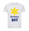 Детская футболка Birthday Boy Белый фото