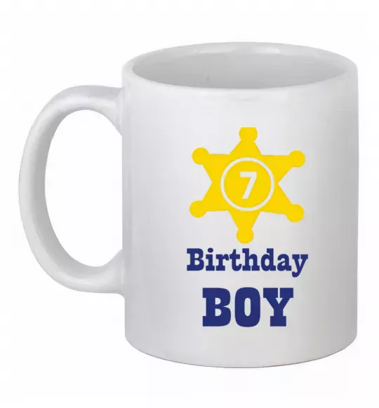 Чашка керамічна Birthday Boy Білий фото