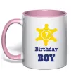 Чашка з кольоровою ручкою Birthday Boy Ніжно рожевий Чашка з кольоровою ручкою Birthday Boy Ніжно рожевий фото