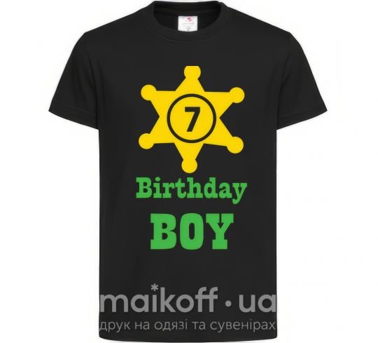 Дитяча футболка Birthday Boy Чорний фото
