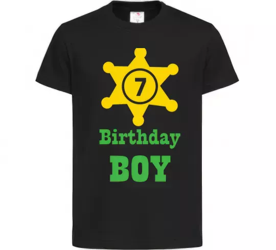 Детская футболка Birthday Boy Черный фото
