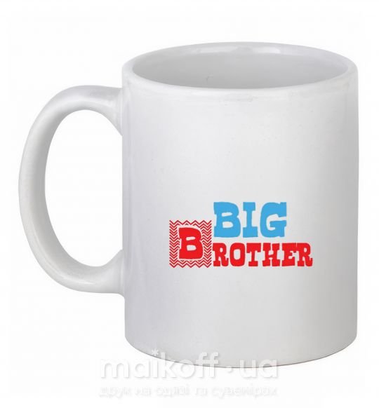 Чашка керамическая Big brother Белый фото