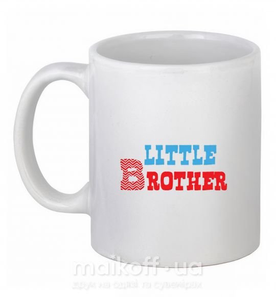 Чашка керамічна Little brother Білий фото
