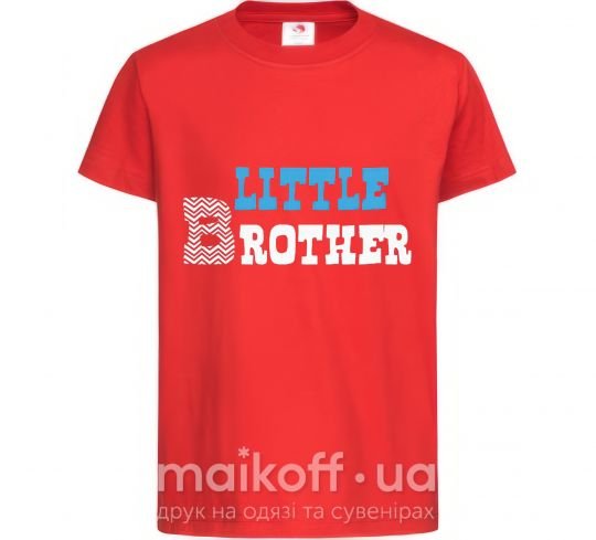 Дитяча футболка Little brother Червоний фото
