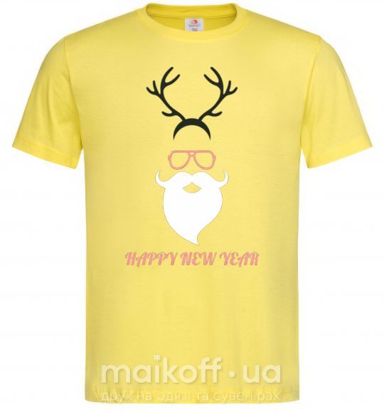 Мужская футболка Hipsta new year Лимонный фото