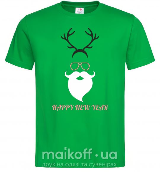 Мужская футболка Hipsta new year Зеленый фото