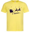 Чоловіча футболка I BELIEVE IN SANTA Лимонний Чоловіча футболка I BELIEVE IN SANTA Лимонний фото