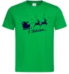 Чоловіча футболка I BELIEVE IN SANTA Зелений Чоловіча футболка I BELIEVE IN SANTA Зелений фото