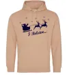 Жіноча толстовка (худі) I BELIEVE IN SANTA Пісочний Жіноча толстовка (худі) I BELIEVE IN SANTA Пісочний фото