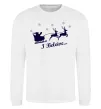 Світшот I BELIEVE IN SANTA Білий фото