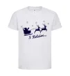 Дитяча футболка I BELIEVE IN SANTA Білий фото