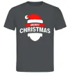 Мужская футболка Merry Christmas santa hat Графит фото