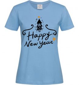 Женская футболка HAPPY NEW YEAR Christmas tree