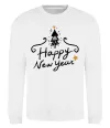 Світшот HAPPY NEW YEAR Christmas tree Білий фото