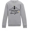 Дитячий світшот HAPPY NEW YEAR Christmas tree Сірий меланж фото