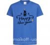 Детская футболка HAPPY NEW YEAR Christmas tree Ярко-синий фото