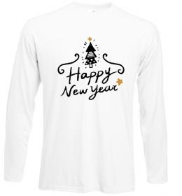 Лонгслив HAPPY NEW YEAR Christmas tree Лонгслив HAPPY NEW YEAR Christmas tree