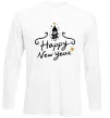 Лонгслів HAPPY NEW YEAR Christmas tree Білий Лонгслів HAPPY NEW YEAR Christmas tree Білий фото