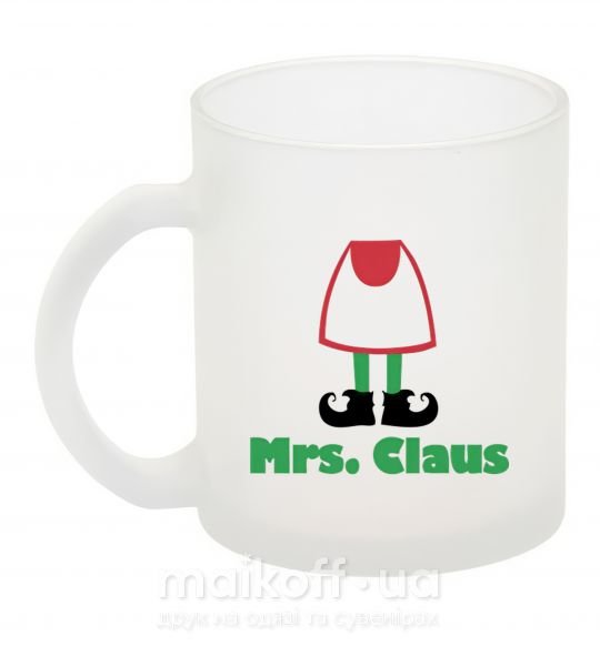 Чашка скляна Mrs. Claus Фроузен фото