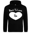 Жіноча толстовка (худі) Born to love him Чорний Жіноча толстовка (худі) Born to love him Чорний фото