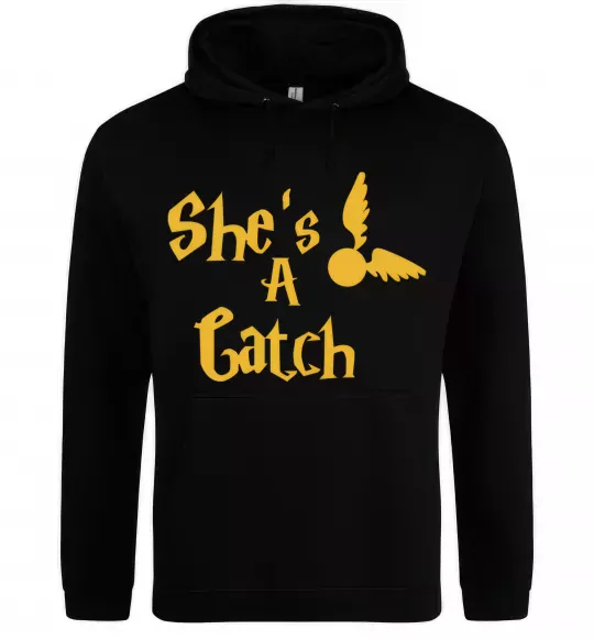Женская толстовка (худи) Catch Черный фото