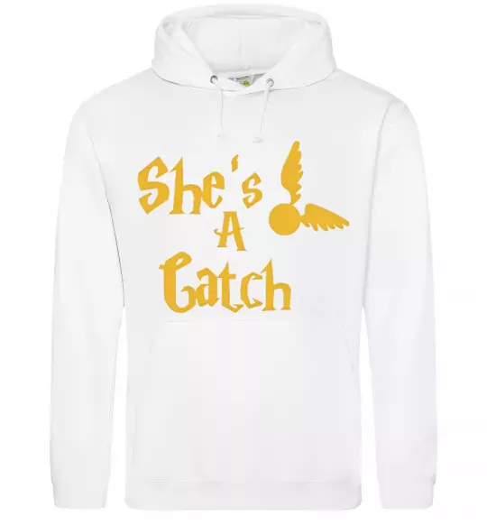 Женская толстовка (худи) Catch Белый фото