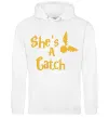 Женская толстовка (худи) Catch Белый Женская толстовка (худи) Catch Белый фото