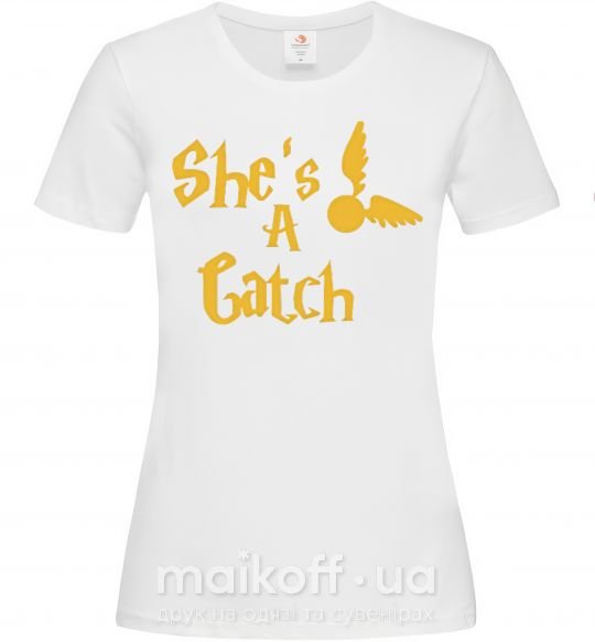 Женская футболка Catch Белый фото