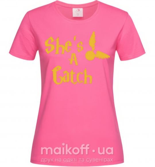 Женская футболка Catch Ярко-розовый фото