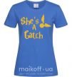 Женская футболка Catch Ярко-синий фото