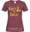 Женская футболка Catch Бордовый фото