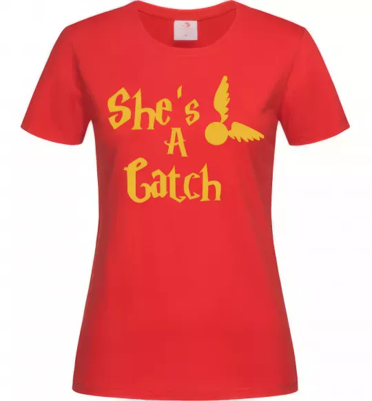 Жіноча футболка Catch Червоний фото