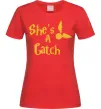 Жіноча футболка Catch Червоний Жіноча футболка Catch Червоний фото