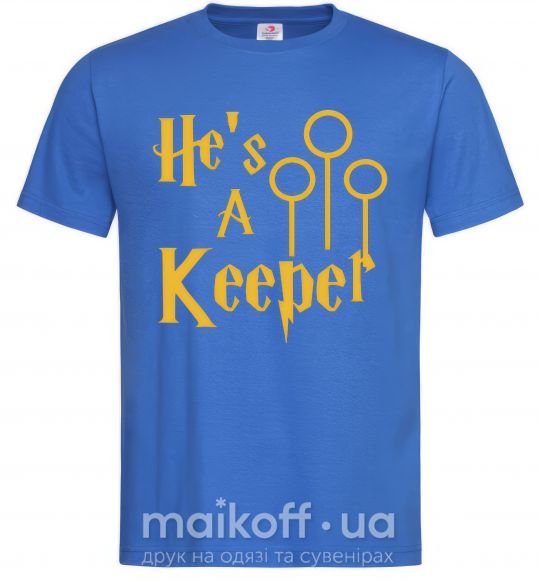 Мужская футболка Keeper Ярко-синий фото