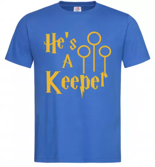 Мужская футболка Keeper Ярко-синий фото