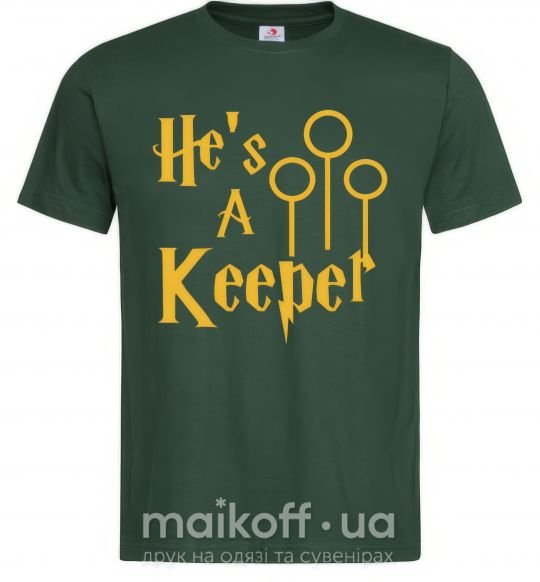 Чоловіча футболка Keeper Темно-зелений фото