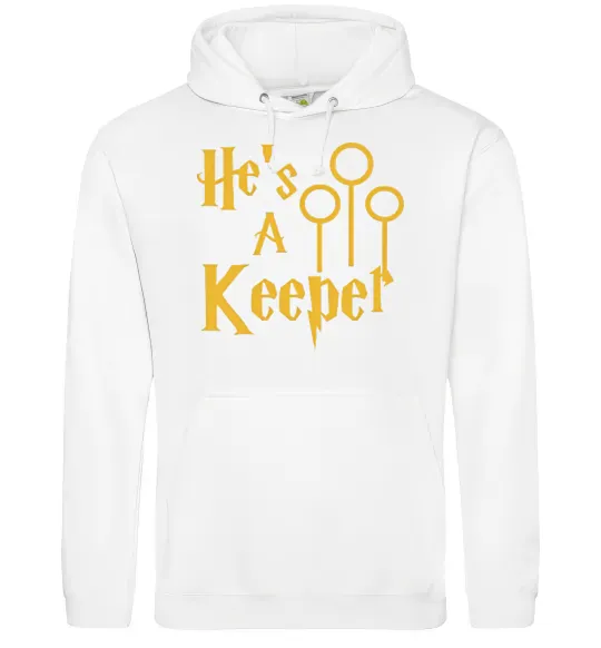 Мужская толстовка (худи) Keeper Белый фото