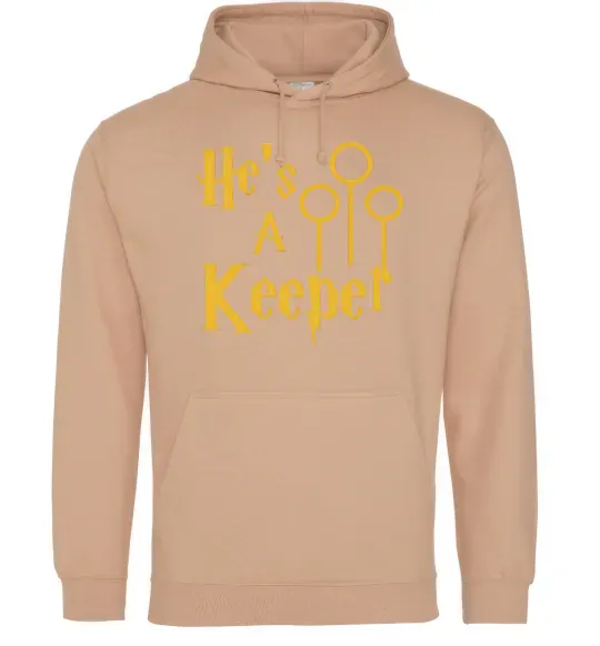 Мужская толстовка (худи) Keeper Песочный фото