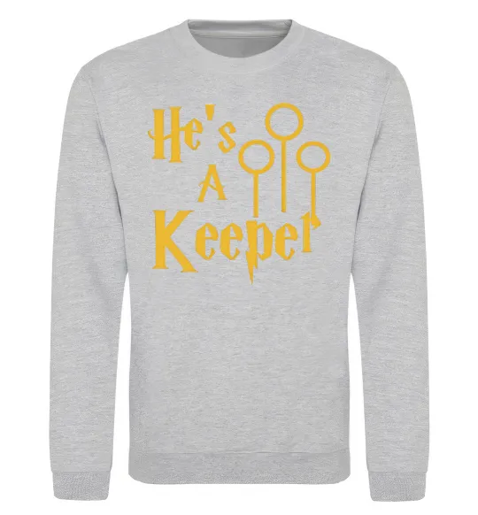 Свитшот Keeper Серый меланж фото