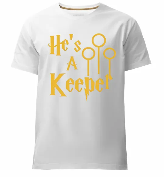 Чоловіча преміум футболка Keeper Білий фото