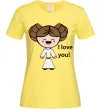 Женская футболка I love you Принцесса Лея Лимонный Женская футболка I love you Принцесса Лея Лимонный фото