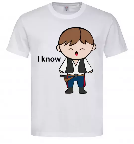 Чоловіча футболка I know Білий фото