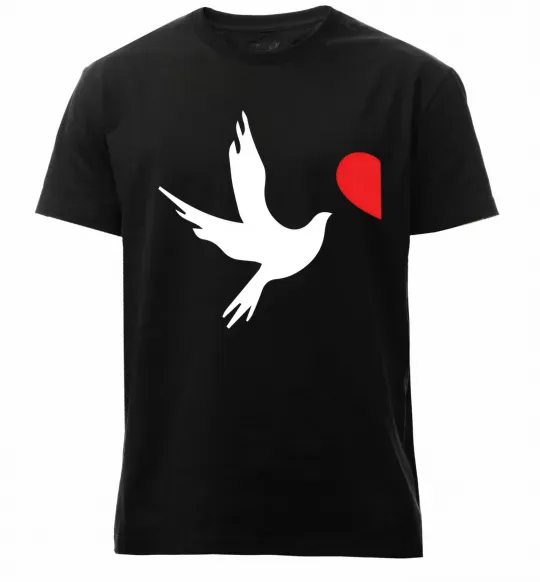 Мужская премиум футболка AMORE Черный фото