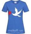 Женская футболка BIRDS Ярко-синий фото