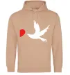 Жіноча толстовка (худі) BIRDS Пісочний фото