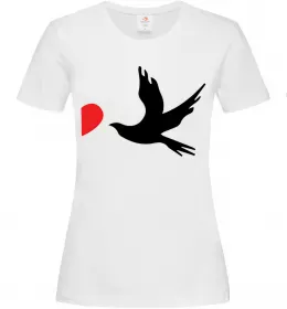 Женская футболка BIRDS Белый фото