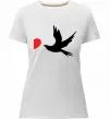 Жіноча преміум футболка BIRDS Білий фото