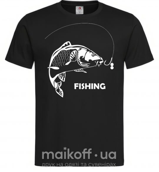 Чоловіча футболка FISHING Чорний фото